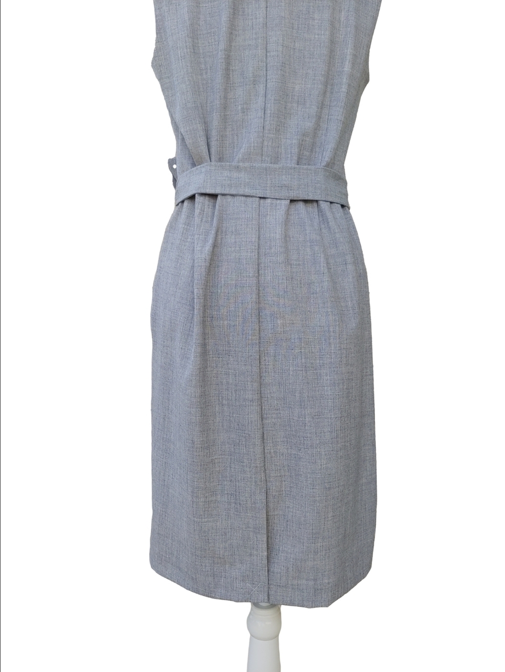 Ann Taylor NEW Gray Tie-Waist Sleeveless Blazer Dress Women's 8 NWT - Picture 13 of 16